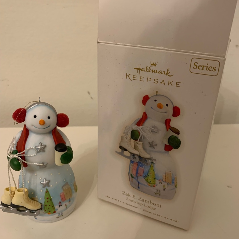 Hallmark Keepsake Snowman with ice skates